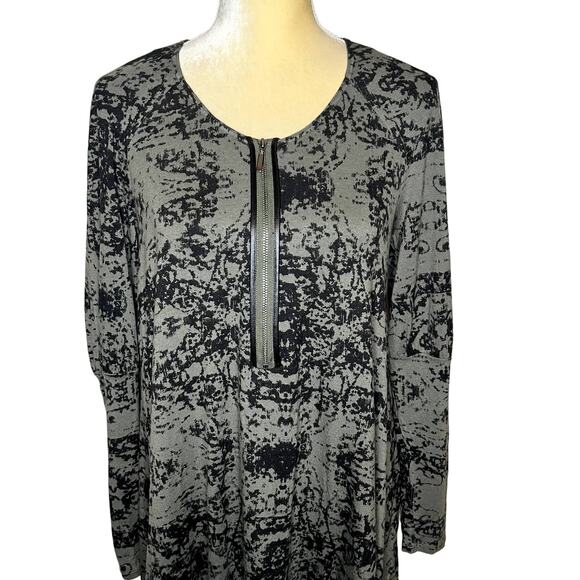 Lauren Vidal Artsy Art to Wear Blouse Tunic Top RIVA EUC Size Small - Picture 2 of 9